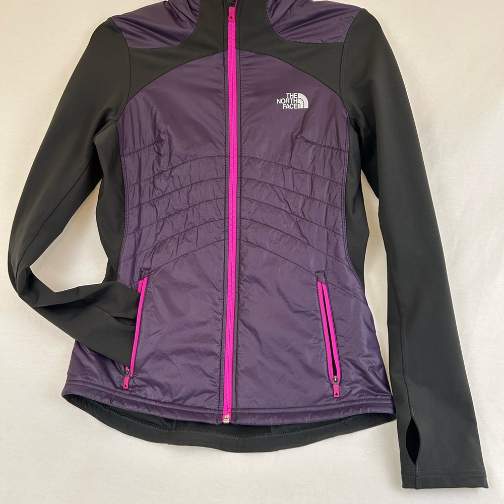 The North Face Purple and Gray Ski Jacket with Insulation